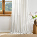 NICETOWN Thick Linen Curtains 96 Inches Long for Living Room 2 Panels Set, Back Tab/Rod Pocket with Pleat Tape Privacy Added Window Treatments for Farmhouse/Bedroom, Vanilla, W55 x L96