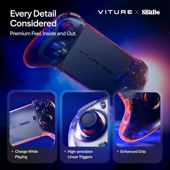 VITURE x 8BitDo Ultimate Mobile Gaming Controller, Charge While Playing