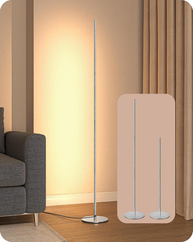 EDISHINE 59.84" Floor Lamps for Living Room, 3000K & Stepless Dimmable,Gold