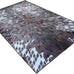 Walk on Me Faux Cowhide Contemporary Area Rug 6x9 Patchwork Supernova Eruption Polyester Rug with Cotton-Canvas Backing