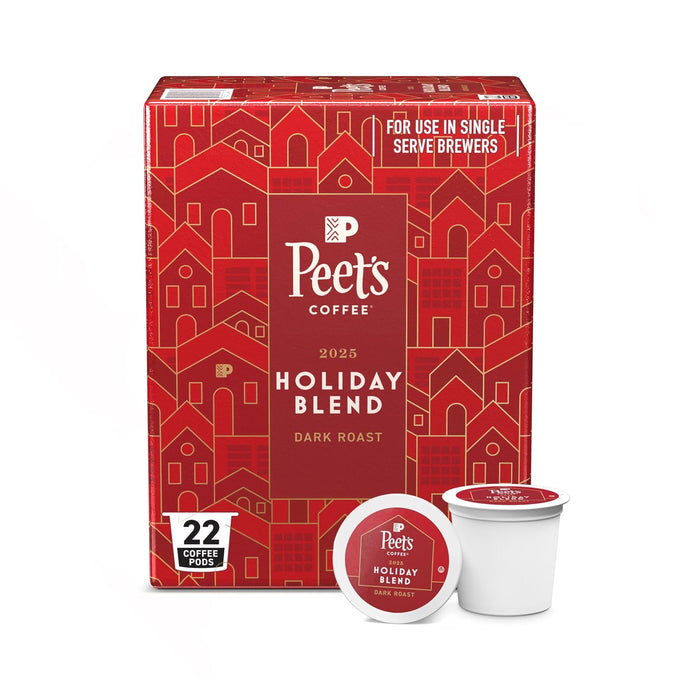 Peet's Coffee Coffee Pods, Medium Roast, Holiday Blend, 60 K Cups