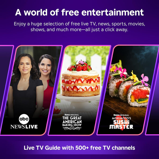 Roku 55-Inch Plus Series Smart TV - 4K QLED Mini-LED TV - RokuTV