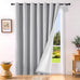 ChrisDowa Linen Drapes for Bedroom & Living Room 100% Blackout Curtains 96"