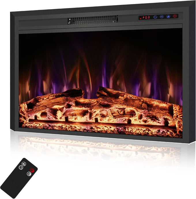 Fireplace Insert Trim Kit for 32.99" W x 24.92" H?Black?B0BBR1HTLN, Only Suitable for Rodalflame Size-Matched Fireplaces