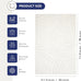 Abani Nomad Cream Tone-on-Tone Area Rug 5' x 8' for Living Room, Bedroom - Linear Curves Pattern - Durable & Easy to Clean