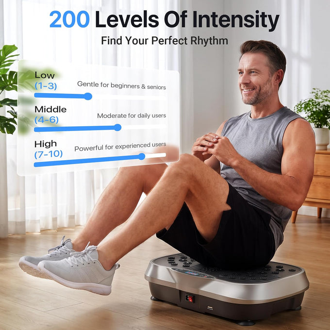 ALSO GO Vibration Plate Exercise Machine for Whole Body Lymphatic Drainage