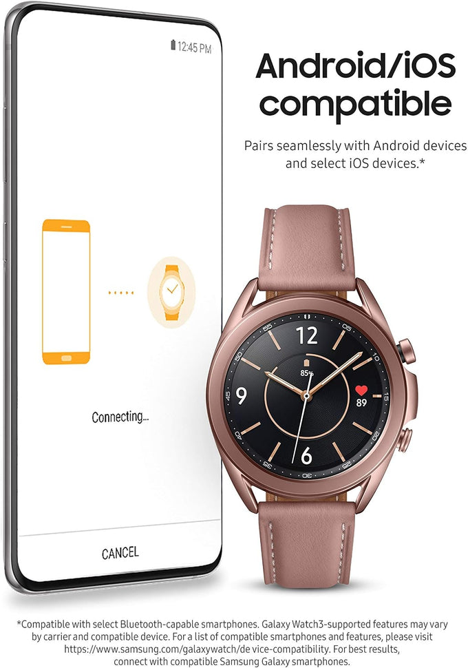 Samsung Galaxy Watch 3 (41mm, GPS, Bluetooth) Smart Watch Mystic Bronze (US Version, ) (Renewed)