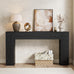 Epecoya 43-Inch Wood Console Table for Entryway, Light Oak Brown