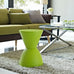 Modway Haste Contemporary Modern Hourglass Accent Stool in Green