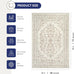 Abani Oriental & Vintage Area Rug - 4'x6' Beige Rectangle Rug for Living Room & Bedroom - Alara Vintage Collection