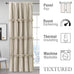Homechoice Decor Camel Blackout Window Curtains, 52" W x 96" L x 2 Panels