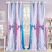 PONY DANCE 100% Blackout Black Curtains for Bedroom, W 52 x L96, 2 Panels