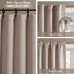 Madison Park Blackout Curtains, 2-Layer Noise Blocking, 2-PK 52x108 Linen