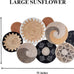 Woven Basket Wall Decor Set of 10, Decorative Wall Plates