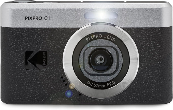 KODAK PIXPRO C1 13MP Compact Digital Camera, 26mm Fixed Lens, Black