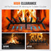 INNO STAGE 21 Inch Fireplace Grate with Ember Retainer