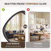 HOMECOOKIN 25 x 20 Asymmetrical Mirror, Irregular Wooden Wall Mirror for Bedroom, Living Room,Entryway– Mid-Century Modern Decorative Mirror, Solid Wood Frame, Pebble Shaped Design (Dark Brown)