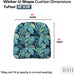 RSH DECOR Tufted U-Shape Wicker Set of 2, 19” x 19,” Outdoor Chair Cushions for Patio Furniture, Waterproof Patio Chair Cushions, Outdoor Seat Cushion, and Wicker Chairs, Crestwood Marine, Made in USA