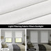 LazBlinds No Drill Roman Shades, Light Filtering, 46" W x 64" H, Off White