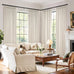 MIULEE Pinch Pleated 100% Blackout Curtains 40"x90" Long Birch 4 Panels Set