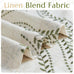 jinchan Boho Linen Curtains 63 Inch Green on Beige Grommet 2 Panels