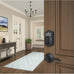 Schlage Electronic Keypad Deadbolt Lock, Camelot Trim, Matte Black
