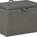 Convenience Concepts Designs4Comfort Accent Storage Ottoman 22.75" - Modern Foot Stool with Decorative Tray for Living Room, Dining Room, Office, Burgundy Faux Leather
