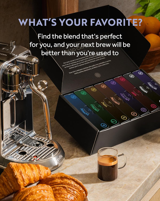 ROSSO CAFFÈ Espresso Pods for Nespresso Original Machines, Variety Pack 80