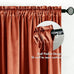 MIULEE Fall Burnt Orange Blackout Velvet Curtains 108 Inch Long 52"x108"