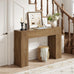Epecoya 43-Inch Wood Console Table for Entryway, Light Oak Brown