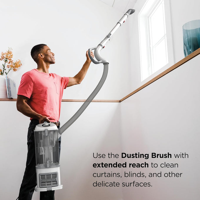 Shark Navigator Lift-Away Vacuum, HEPA, Pet Hair, White/Silver, NV356E