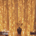 Twinkle Star 300 LED Window Curtain String Lights, Warm White, 2 Pack