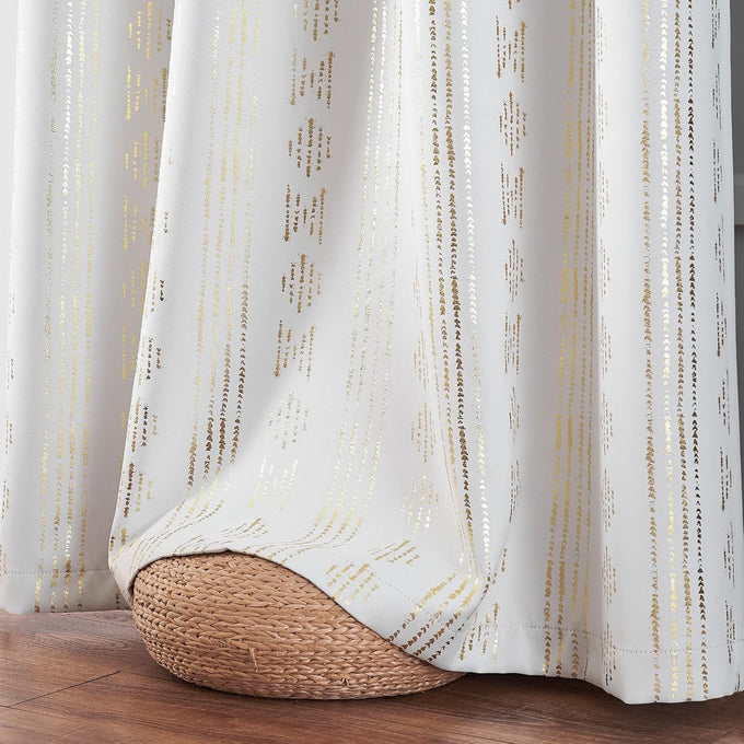 jinchan Boho Blackout Curtains 108 Inches Long for Bedroom Living Room