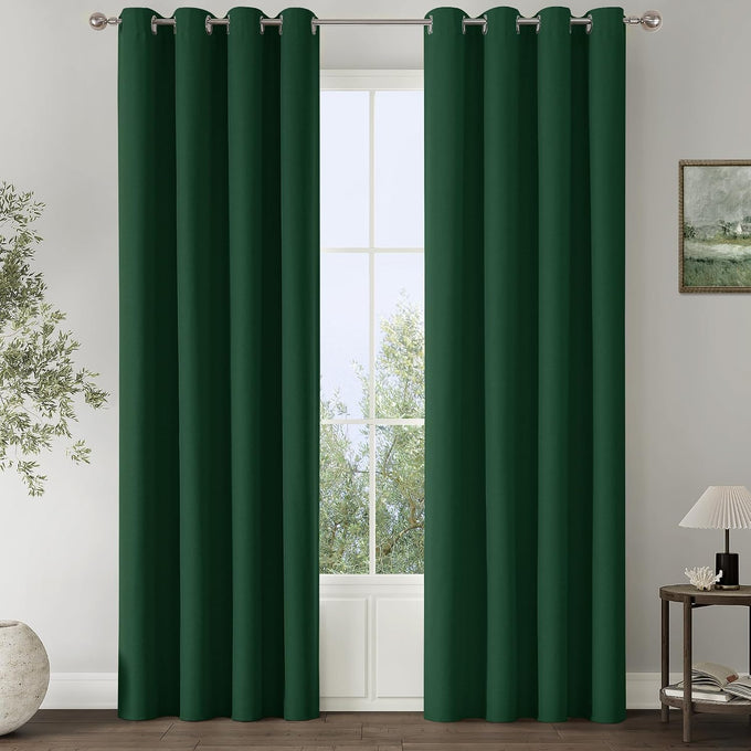 ChrisDowa Tan Blackout Curtains 102 Inches Long 2 Panels for Bedroom