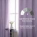 MYSKY HOME Lavender Curtains for Girls,Lilac Purple 52x90,2 Panels
