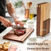 Book Cutting Board Set with Wooden Stand for Home Cooks