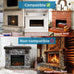 Cardinal Gates KEPK Large Fireplace Hearth Pad Kit, Taupe