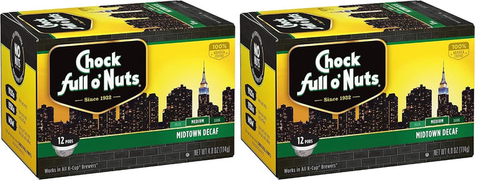 Chock Full o' Nuts K-Cup Pods - Colombian, 6-Pack of 12 K-Cup Pods