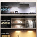 EZVALO 13inch Under Cabinet Lighting with Charging Station, 3200mAh Rechargeable Wireless Motion Sensor Lights, 96 LEDs, 3 Color Temps, Dimmable, Timer, Magnetic, with Remote for Kitchen (6 Pack)