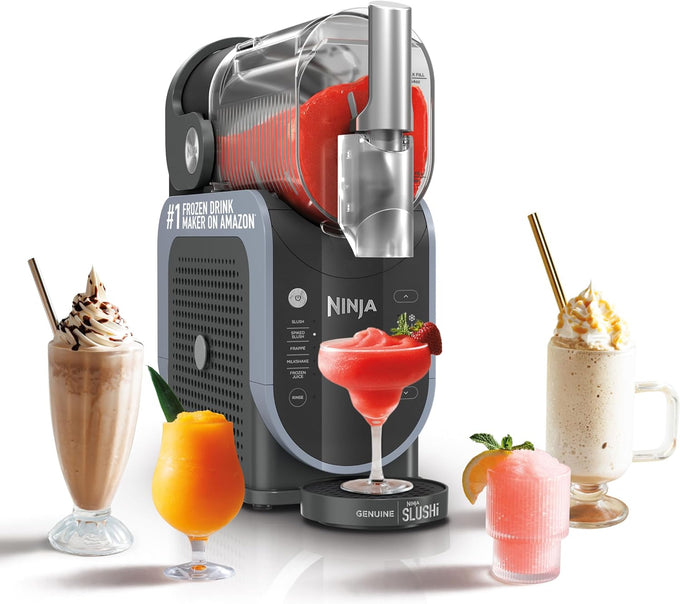 Ninja SLUSHi Twist Smart Frozen Drink Maker with Dual SlushAssist, FS701BL