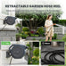 Giraffe Tools Retractable Garden Hose Reel 1/2"78FT Metal Bracket