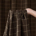 NICETOWN Plaid Jacquard Brown Bedroom Curtains, Rod Pocket & Back Tab Geometric Pattern Thick Wovern Mudcloth Rustic Farmhouse Window Drapes for Home Decor, W52 x L96, 2 Panels