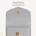 Kendra Scott Snap MagSafe Wallet - Detachable Card Holder - Gray