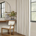 Cream Beige Linen Black Out 96 Inch Curtains for Bedroom Windows 2 Panels