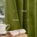 LAMIT Moss Green Vintage Velvet Curtains 108 Inch for Bedroom 2 Panels