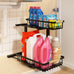 REALINN Under Sink Organizer, White 2 Pack Height Adjustable