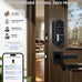 Veise VE027-L WiFi Smart Lock with Handles Set for Front Door, Matte Black