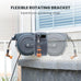 Giraffe Tools Retractable Garden Hose Reel 1/2"78FT Metal Bracket