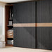 Black Grasscloth Self-Adhesive Wallpaper 23.6"x787"