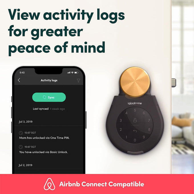 igloohome Keybox 3 Smart Lock Box, Large Key Safe w/Airbnb Sync (iOS/Android) – Remotely Generate Bluetooth-Keys & Pin Codes Without Internet